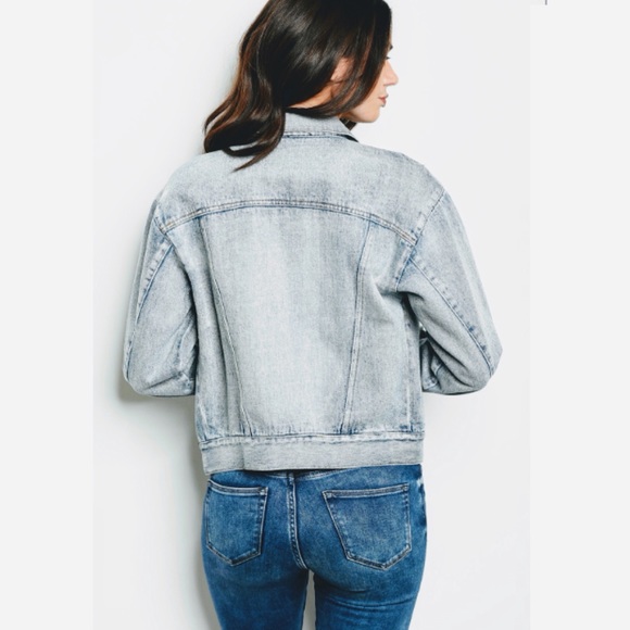 Distressed denim jacket - Picture 2 of 3